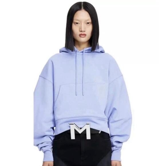 H&M x Mugler 100% Cotton Oversized Batwing Hoodie - Picture 5 of 10